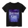Tutu and Sian Gothic Style Birthday Girl Outfit: T-shirt, Tutu Skirt Dress, Birthday Girl Crown and Satin Sash (Dark, 4-5 Years) view 2