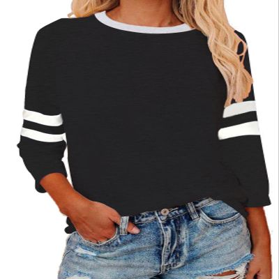 XKBHYD Baseball t-Shirt Girls Baseball Jersey Green Sleeve Baseball Shirt Green and White Baseball Shirt Raglan Shirts 3/4 Sleeve