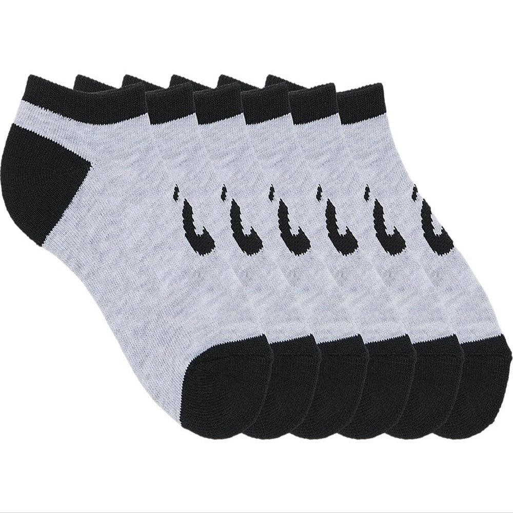 ASICS Unisex Y INVASION NO SHOW SOCKS Training Accessories, L, MED GREY/BLACK