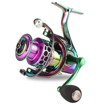 Fishing Reel, 14+1 Stainless Steel Ball Bearings, 5.0:1 High Speed Gear Ratio, Ultra Smooth Powerful Spinning Reels with CNC Line Management Graphite Frame for Freshwater