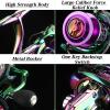 Fishing Reel, 14+1 Stainless Steel Ball Bearings, 5.0:1 High Speed Gear Ratio, Ultra Smooth Powerful Spinning Reels with CNC Line Management Graphite Frame for Freshwater view 3