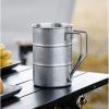 TANEGE Outdoor stainless steel marco cup water cup industrial style vintage old creative coffee camping picnic beer mug Camping Vintage Cup view 2