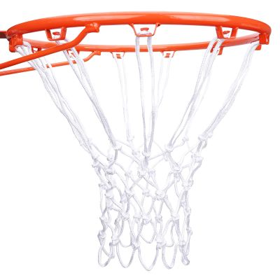 [2 Packs] Sieqioor Professional Basketball Net Replacement Heavy Duty, Durable Basketball Nets in All Weather Anti Whip, Fits Standard Indoor Outdoor Rims 12 Loops (White) with Basketball net Bag