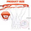 [2 Packs] Sieqioor Professional Basketball Net Replacement Heavy Duty, Durable Basketball Nets in All Weather Anti Whip, Fits Standard Indoor Outdoor Rims 12 Loops (White) with Basketball net Bag view 3