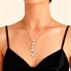 Andelaisi Gold Butterfly Y Drop Necklace Boho Butterfly Choker Necklace Long Tassel Butterflies Necklaces Vintage Butterflies Chain Necklaces Jewelry for Women view 2
