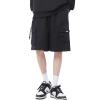 Hewlshawn Women's Cargo Shorts Casual Athletic Camping Hiking Baggy Gothic Summer Bermuda Shorts with Pockets (Black,M) view 1