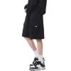 Hewlshawn Women's Cargo Shorts Casual Athletic Camping Hiking Baggy Gothic Summer Bermuda Shorts with Pockets (Black,M) view 4