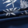 SheLucki Mens Hawaiian Shirts Short Sleeve Casual Button Down Shirts Summer Tropical Floral Beach Shirt Leaf Deepblue 1-078 3XL view 2