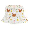 Cute Chicken Print Kids Hats Children's Bucket Fisherman Cap Outdoor Summer Travel Beach Sun Hats Cap for Boys Girls Multicolor view 1