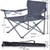 Camping Chair Folding Chairs Lawn Chairs Camping Folding Chair With Cup Holder Backrest Contraction Chair Outdoor Barbecue Chair Ultra-Light Portable Beach Stool Folding Chair Camp Chair Moon Chair ( view 3