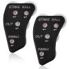2PCS Baseball Umpire Clicker, 4 Wheels Baseball Indicator Umpire Not Easy to Slide Baseball Counter Clicker for Softball Coach Recording Outs & Innings Balls (Black) view 1