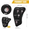 2PCS Baseball Umpire Clicker, 4 Wheels Baseball Indicator Umpire Not Easy to Slide Baseball Counter Clicker for Softball Coach Recording Outs & Innings Balls (Black) view 2