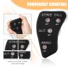 2PCS Baseball Umpire Clicker, 4 Wheels Baseball Indicator Umpire Not Easy to Slide Baseball Counter Clicker for Softball Coach Recording Outs & Innings Balls (Black) view 4