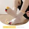 ZAKASA Mens Toe Socks Cotton Five Finger Crew Socks Athletic Running Socks 5 Pairs view 3