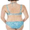 Amoena Malibu Wire-Free Bandeau Bikini Top Blue view 2