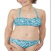 Amoena Malibu Wire-Free Bandeau Bikini Top Blue view 3