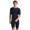 2XU Women's Trisuit Aero Sleeved Front Zip - Performance Triathlon Suit for Muscle Support - Black/White - Size X-Small view 1