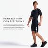 2XU Women's Trisuit Aero Sleeved Front Zip - Performance Triathlon Suit for Muscle Support - Black/White - Size X-Small view 3