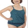 Amoena Women's Standard Manila Blouson Tankini Top, Blue view 1