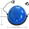 French Fitness Half Ball Balance Trainer w/Resistance Bands (New) view 2