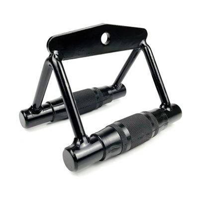 FREAZE Double D Row Handle, V-Shaped Handgrips LAT Machine Attachment with Rubber Cover, Cable Machine Accessories for Chest Back Exercise (Color : B)