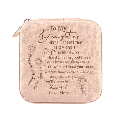Gtizry Daughter Gift from Mom, to My Daughter Jewelry Box Organizer, Gift for Daughter Birthday, Teen Girls Gift Ideas for Birthday Graduation Christmas Wedding, Daughter Bridal Shower Gift