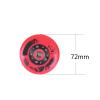 JHKJ 8 Pcs Inline Skate Wheels 72mm 76mm 80mm Indoor/Outdoor Inline Skate Wheel Freestyle Skating Replacement Wheels with Bearings 90A,Red,72mm view 2