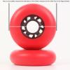 JHKJ 8 Pcs Inline Skate Wheels 72mm 76mm 80mm Indoor/Outdoor Inline Skate Wheel Freestyle Skating Replacement Wheels with Bearings 90A,Red,72mm view 4