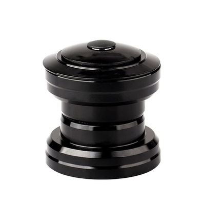 Headset, Bike Front Fork Aluminium Alloy Stem Bearing Headset Replacement Accessory for Mountain Bike (Color : Black)