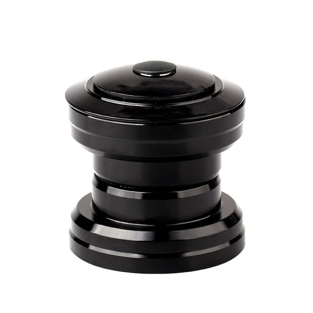 Headset, Bike Front Fork Aluminium Alloy Stem Bearing Headset Replacement Accessory for Mountain Bike (Color : Black)