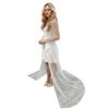 Pearl Long Sleeve Wedding Jacket Tulle Party Shawl BOLERO Floor-Length Bridal Cape Sexy pearl robe(ivory,L) view 1