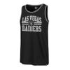 47 Men's Black Las Vegas Raiders Winger Franklin Tank Top view 2
