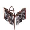 Western Horse Headstall Bridle Breast Collar Tack Set Leather Floral Tooled Handmade Full Cob Pony Breastplate ME-HBC-027 (Cob) view 1