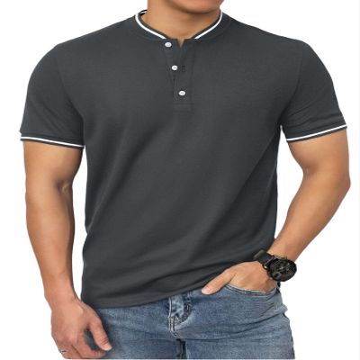 Mens golf shirts Stylish men polo mens short sleeve polo shirts Dry fit Moisture Wicking Outdoor Mesh Sports Athletic Tennis POLO T-Shirt mens henley short sleeve men's clothing pullover Casual&Work