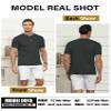 Mens golf shirts Stylish men polo mens short sleeve polo shirts Dry fit Moisture Wicking Outdoor Mesh Sports Athletic Tennis POLO T-Shirt mens henley short sleeve men's clothing pullover Casual&Work view 3