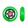 Rollerex VXT500 Inline Skate Wheels  4-Pack (Optional Bearings, Spacers and Washers) - Durable Replacement Roller Blade Wheels for Indoor & Outdoor Skating (76mm, Turf Green) view 3