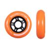 Rollerex VXT500 Inline Skate Wheels  4-Pack (Optional Bearings, Spacers and Washers) - Durable Replacement Roller Blade Wheels for Indoor & Outdoor Skating (80mm, Sunrise Orange) view 2