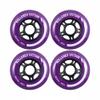 Rollerex VXT500 Inline Skate Wheels  4-Pack (Optional Bearings, Spacers and Washers) - Durable Replacement Roller Blade Wheels for Indoor & Outdoor Skating (80mm, Royal Purple) view 1