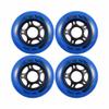 Rollerex VXT500 Inline Skate Wheels  4-Pack (Optional Bearings, Spacers and Washers) - Durable Replacement Roller Blade Wheels for Indoor & Outdoor Skating (76mm, Deep Sea Blue) view 1