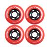Rollerex VXT500 Inline Skate Wheels  4-Pack (Optional Bearings, Spacers and Washers) - Durable Replacement Roller Blade Wheels for Indoor & Outdoor Skating (72mm, Rocket Red) view 1