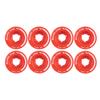 Rollerex ST360 92A Roller Skate Wheels (8-Pack) (Color Options) - Indoor Outdoor - Use for Quad Skate Wheel Replacement (Rocket Red) view 2