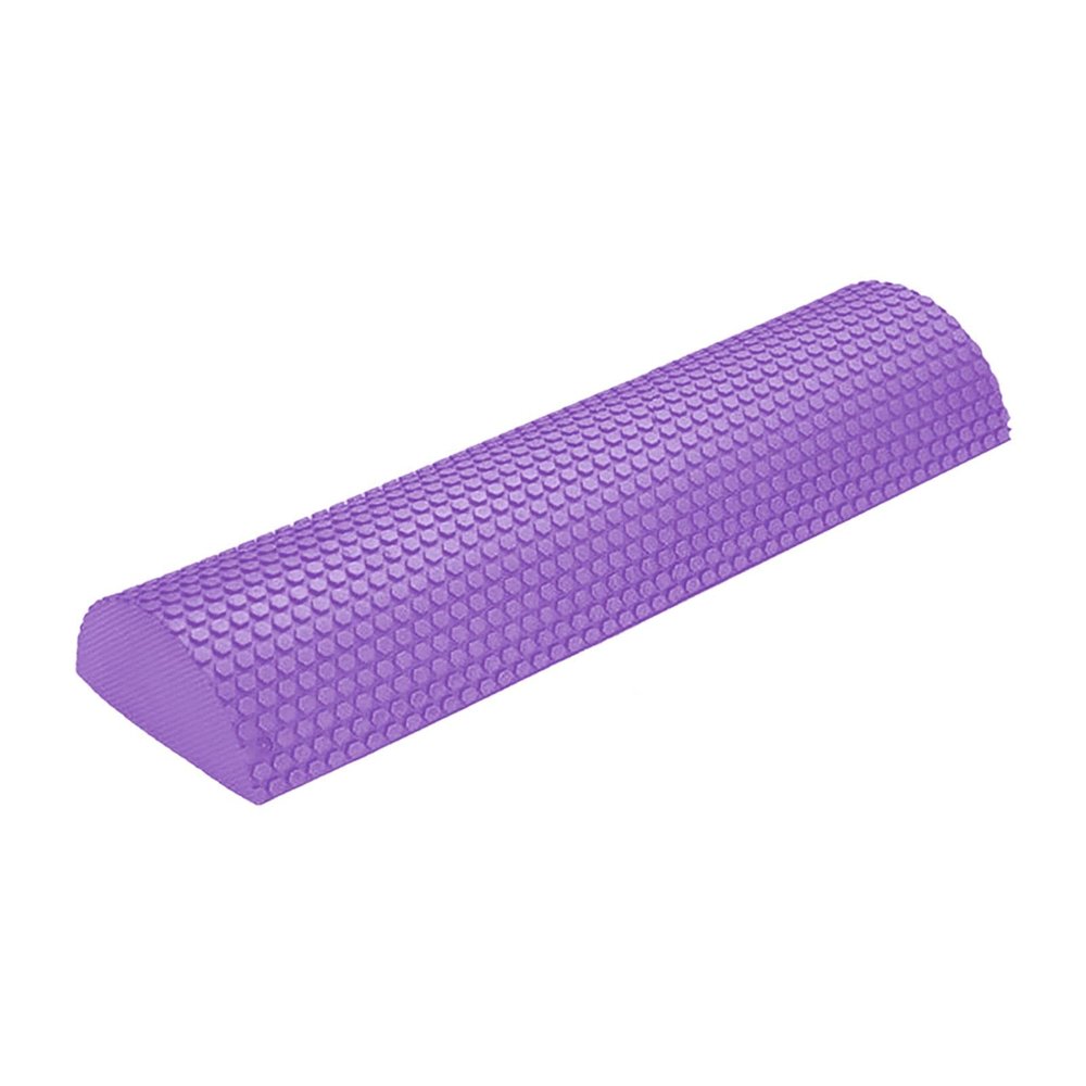AAGAZA High Density Foam Soft Blocks Massager Half Physio Round Roller for Home Fitness, Bule 60cm (Color : Purple 45cm)