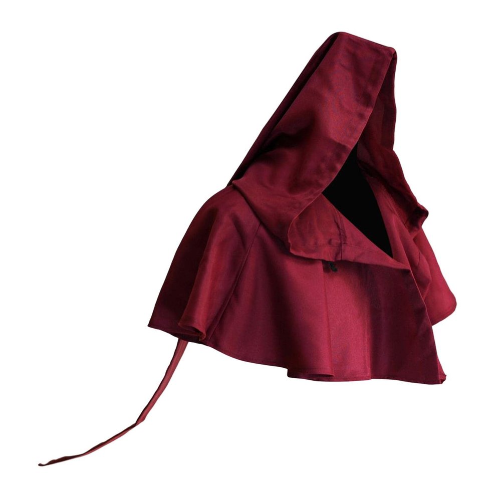 AAGAZA Halloween Cloak Cowl Friar Monk Priest Robe Gothic Witch Cape Hooded Poncho for Women Men, Coffee (Color : Dark red)