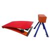GRRICEPL Gymnastics Springboard Beginner Durable Springs Floor,with 2 Steel Springs, for Long Jump, A RampKids, Heavy Duty Pro Curved Spring Board, view 1