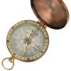 Antique Bronze Compass, Metal Pocket Watch-Style Compass with Flip Cover (G50-1)