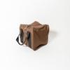 BuyBocceBalls Listing -Heavy Duty Nylon Bocce Bag - Dark Brown with Black Handles (Fits Eight 110mm Bocce Balls or Smaller) view 1