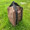 BuyBocceBalls Listing -Heavy Duty Nylon Bocce Bag - Dark Brown with Black Handles (Fits Eight 110mm Bocce Balls or Smaller) view 2