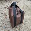 BuyBocceBalls Listing -Heavy Duty Nylon Bocce Bag - Dark Brown with Black Handles (Fits Eight 110mm Bocce Balls or Smaller) view 4