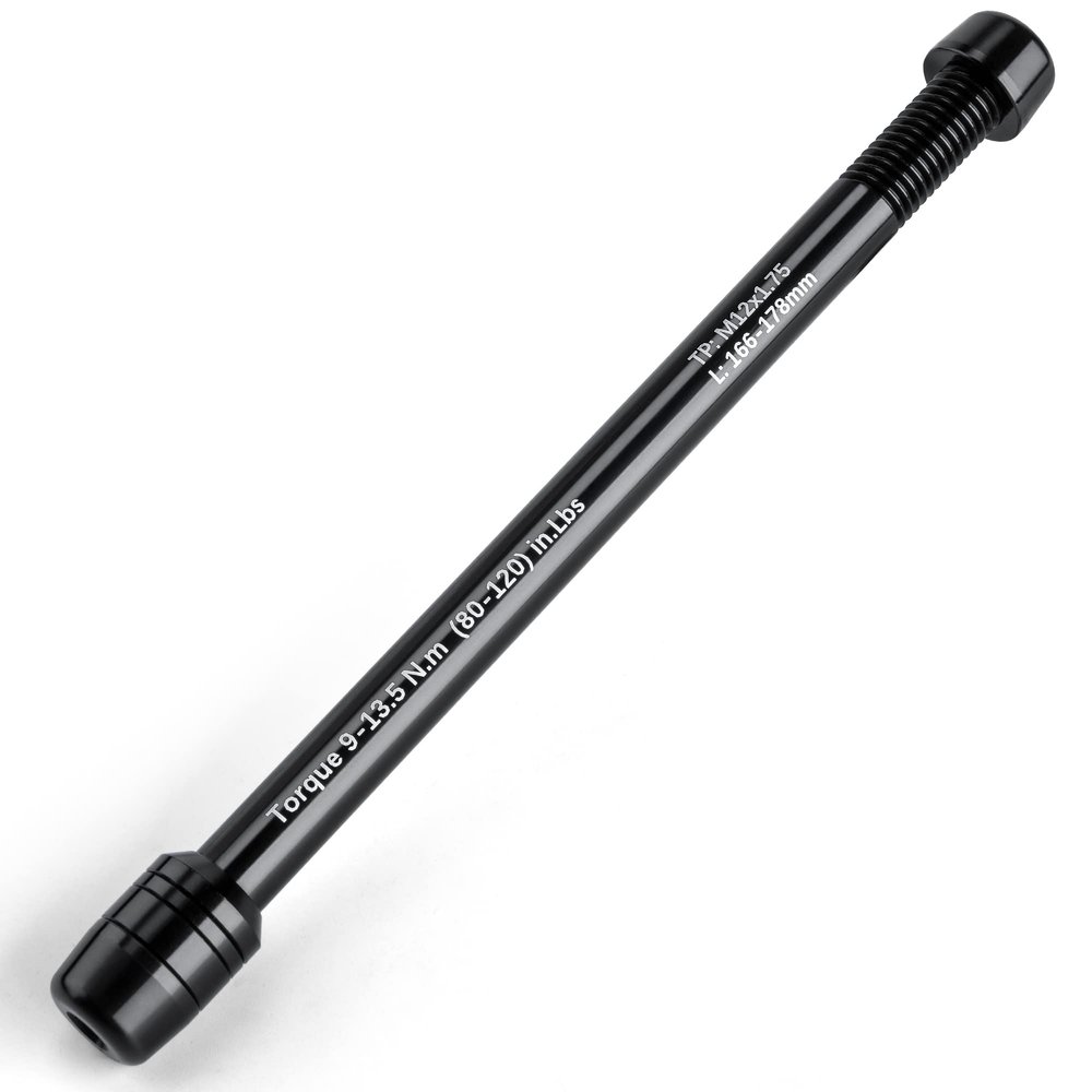 12mm Thru Axles for Bike Trainers - M12 x 1.0/1.5/1.75 Thru Axle Adapter for Rear Wheel Attachment Trainer - Bike Trainer Thru Axles Adapter (M12x1.75/166-178)