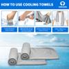 Sukeen [4 Pack Cooling Towels (40"x12"),Ice Towel,Soft Breathable Chilly Microfiber Towel for Yoga,Sport,Running,Gym,Workout,Camping,Fitness,Workout & More Activities view 3